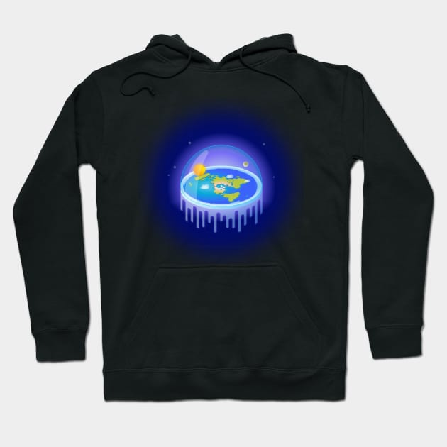 flat earth Hoodie by anilyanik